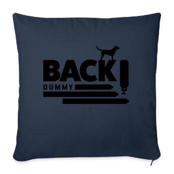 C’est pas vrai. - Coussin et housse de 45 x 45 cm - bleu marine - Devant