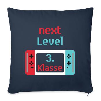 3. Klasse drittes Schuljahr - Sofakissen mit Füllung 45 x 45 cm - Navy - Vorne