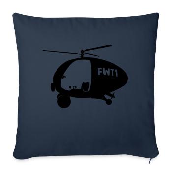 .fwt1 - Sofakissen mit Füllung 45 x 45 cm - Navy - Vorne