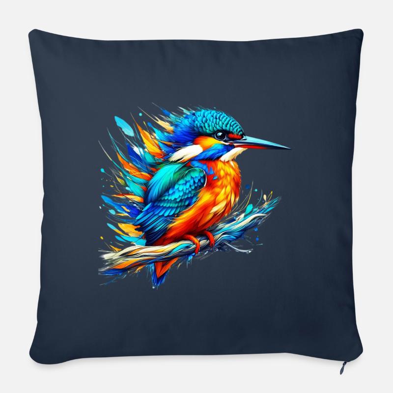 Eisvogel - Sofakissen mit Füllung 45 x 45 cm - Navy
