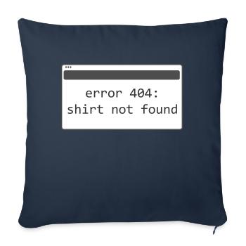 404 shirt not found - Sofakissen mit Füllung 45 x 45 cm - Navy - Vorne