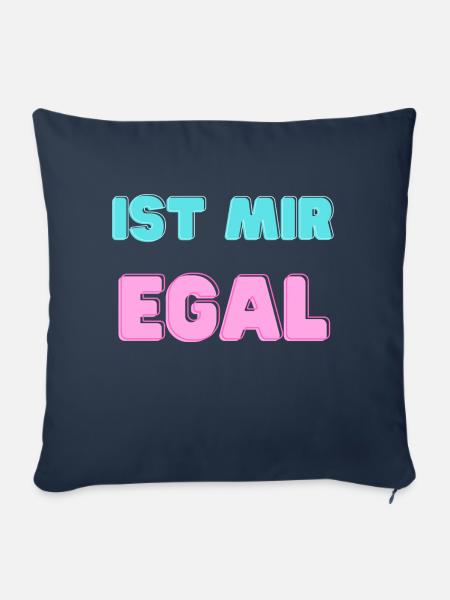 ist mir egal - Sofakissen mit Füllung 45 x 45 cm - Navy