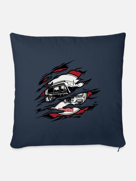 Kastenwagen Cracks - Sofakissen mit Füllung 45 x 45 cm - Navy