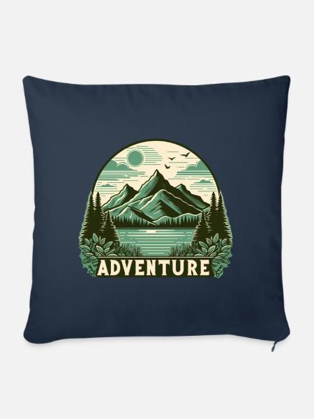 Adventure - Sofakissen mit Füllung 45 x 45 cm - Navy