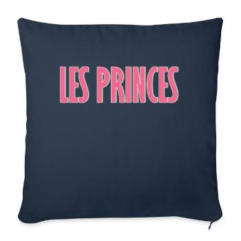 LES PRINCES Urbanisme - Coussin et housse de 45 x 45 cm - bleu marine - Devant