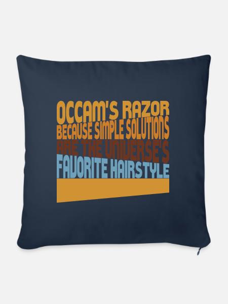 Occams Rasiermesser - Sofakissen mit Füllung 45 x 45 cm - Navy