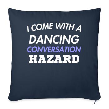 I COME WITH A DANCING CONVERSATION - Sofa pillow with filling 45cm x 45cm - navy - Front
