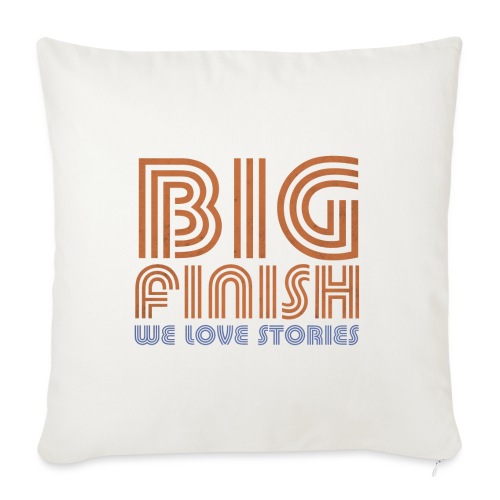Retro Big Finish Logo - Sofa pillow with filling 45cm x 45cm