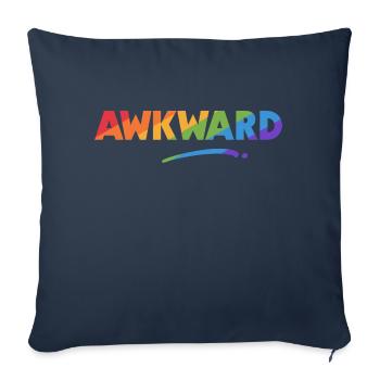 Awkward - Sofa pillow with filling 45cm x 45cm - navy - Front