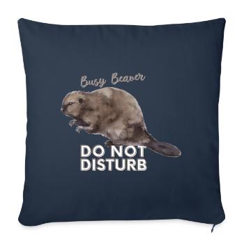 Busy Beaver - Sofakissen mit Füllung 45 x 45 cm - Navy - Vorne