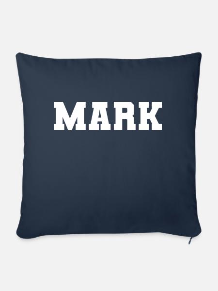 Name - Mark - Sofakissen mit Füllung 45 x 45 cm - Navy