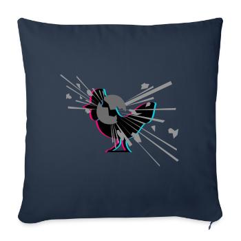 KENNR1CH POULET GRENADE MERCH - Coussin et housse de 45 x 45 cm - bleu marine - Devant
