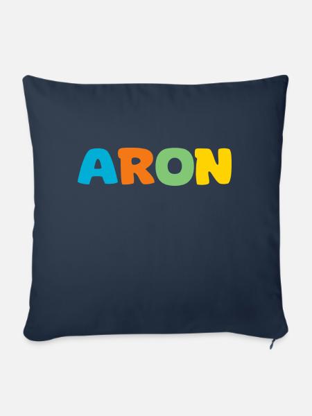 Name - Aron - Sofakissen mit Füllung 45 x 45 cm - Navy