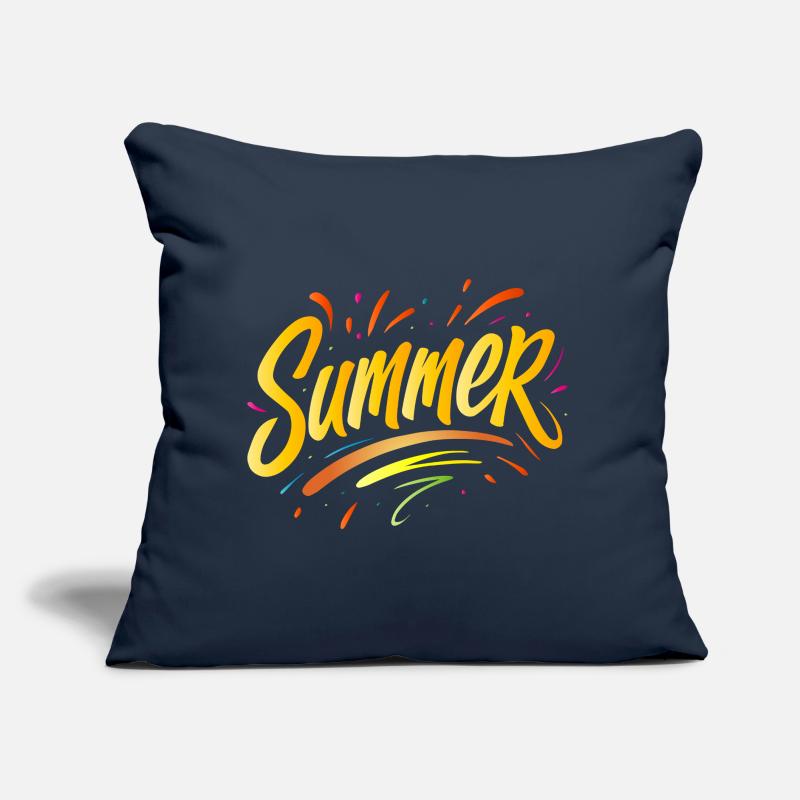 Summer Typo - Summer Design with Splash Elements Sofa pillow with filling 45cm x 45cm
