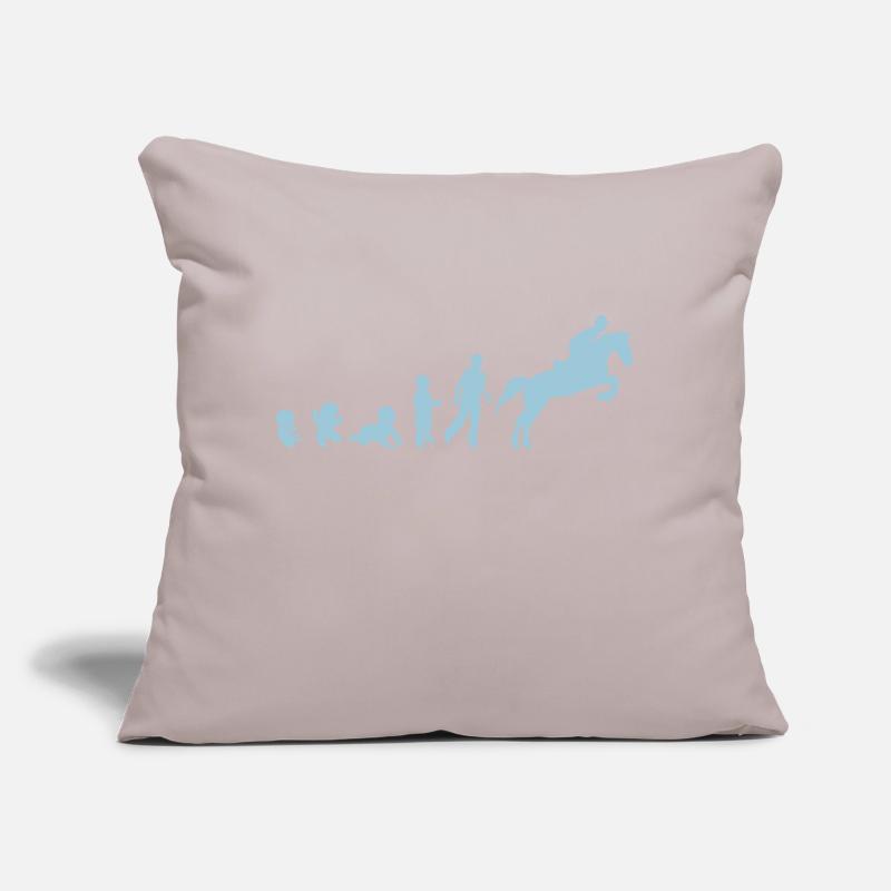 evolution equitation cheval3 obstacle sa Coussin et housse de 45 x 45 cm