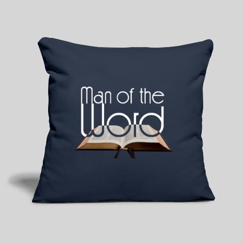 man of the Word - Mann des Wortes - der Bibel weiß - Sofakissen mit Füllung 45 x 45 cm