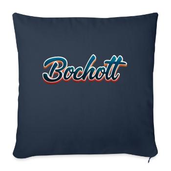 Bocholt 3D Schrift - Sofakissen mit Füllung 45 x 45 cm - Navy - Vorne