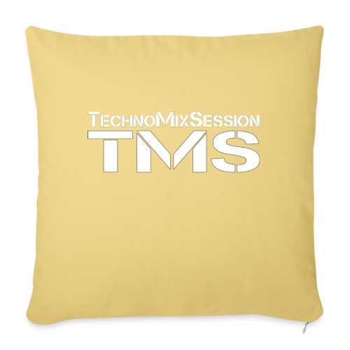 TMS-TechnoMixSession (white) - Sofakissen mit Füllung 45 x 45 cm