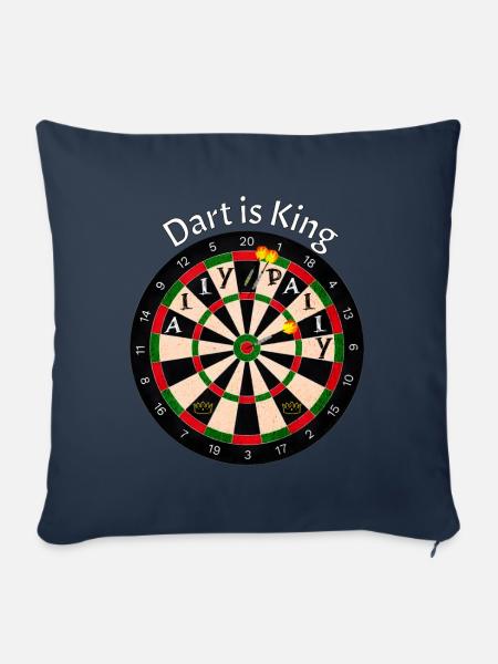 Dart is King - Sofakissen mit Füllung 45 x 45 cm - Navy
