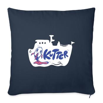 Fischkutter - Sofakissen mit Füllung 45 x 45 cm - Navy - Vorne