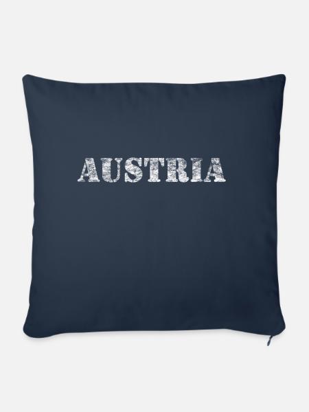 AUSTRIA - Sofakissen mit Füllung 45 x 45 cm - Navy