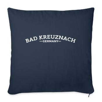 Bad Kreuznach My City Idée cadeau - Coussin et housse de 45 x 45 cm - bleu marine - Devant