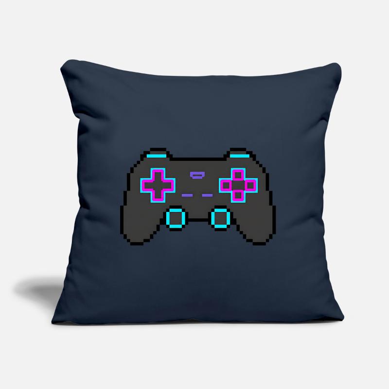 Pixel Game Controller Retro 8 Bit Shirt Sticker Sofakissen mit Füllung 45 x 45 cm