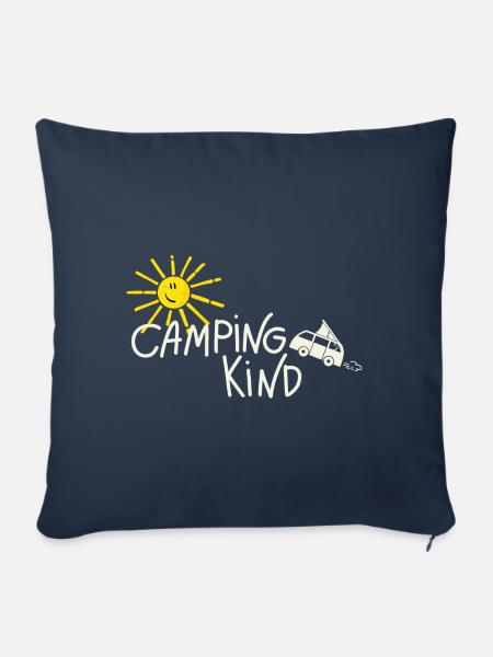 Camping Kind Campervan - Sofakissen mit Füllung 45 x 45 cm - Navy