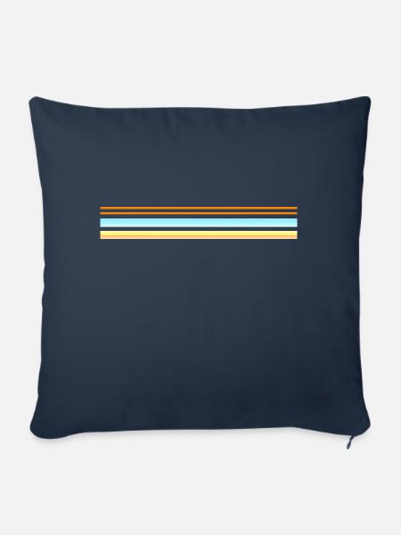 beach stripe bright - Sofakissen mit Füllung 45 x 45 cm - Navy