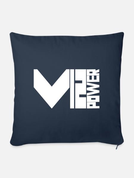 V12 - Sofakissen mit Füllung 45 x 45 cm - Navy