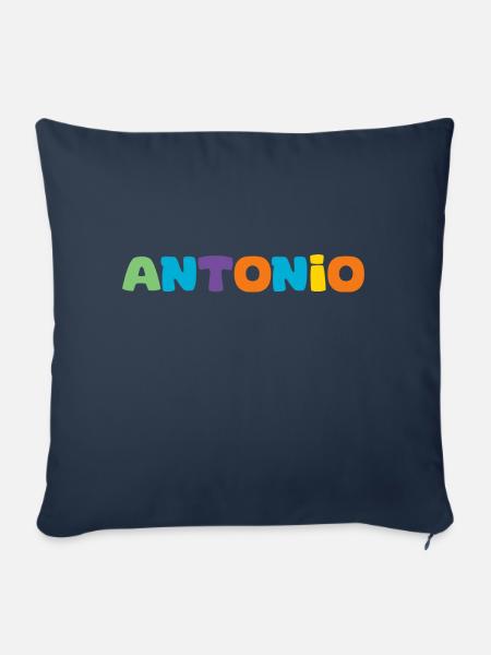 Name - Antonio - Sofakissen mit Füllung 45 x 45 cm - Navy