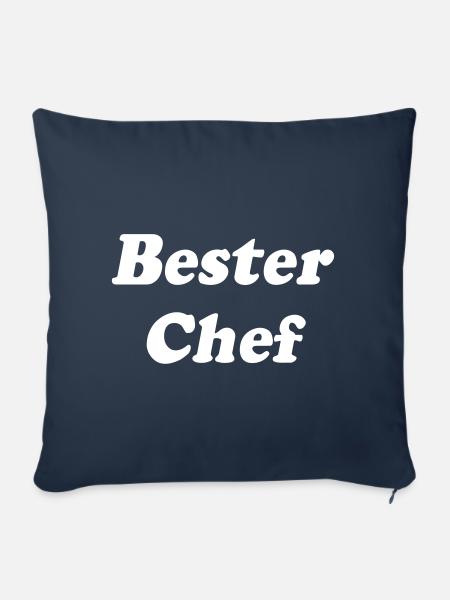 Bester Chef - Sofakissen mit Füllung 45 x 45 cm - Navy