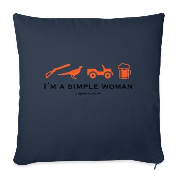 Simple Woman Beer - Sofa pillow with filling 45cm x 45cm - navy - Front