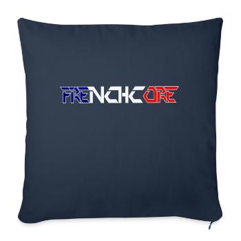 Frenchcore Hardcore Hardstyle - Sofakissen mit Füllung 45 x 45 cm - Navy - Vorne