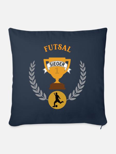 Futsal Sieger Gewinner Turnier Meisterschaft - Sofakissen mit Füllung 45 x 45 cm - Navy