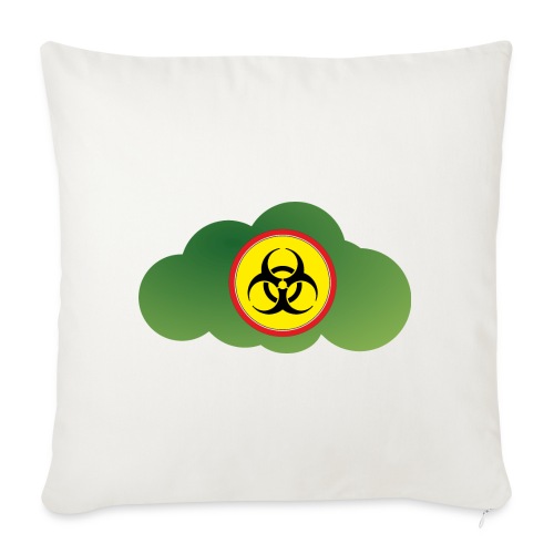 Kunterli Art - biohazard sign - Sofa pillow with filling 45cm x 45cm