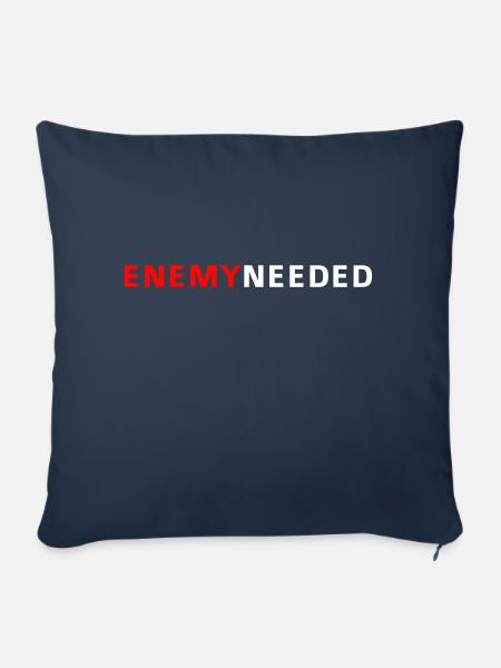 enemy needed - Sofakissen mit Füllung 45 x 45 cm - Navy