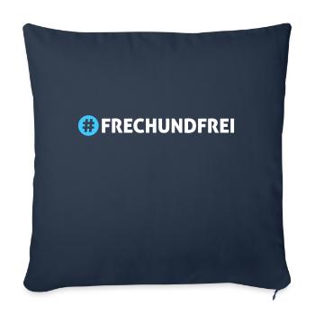 Frech und frei - Sofakissen mit Füllung 45 x 45 cm - Navy - Vorne