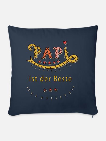 Papi ist der Beste - Sofakissen mit Füllung 45 x 45 cm - Navy