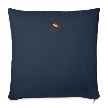 Fuchs mit Spuren - Sofakissen mit Füllung 45 x 45 cm - Navy - Vorne