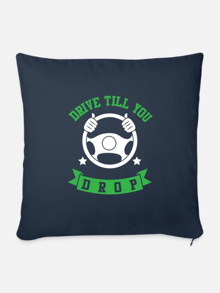 trucker zitat truck - Sofakissen mit Füllung 45 x 45 cm - Navy