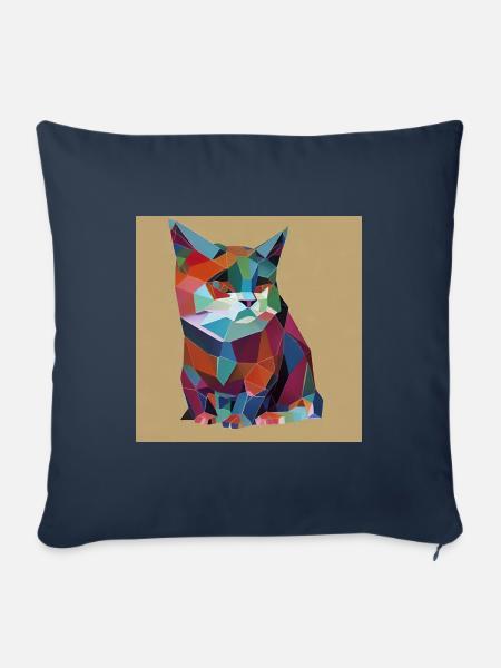 Origami - Sofakissen mit Füllung 45 x 45 cm - Navy