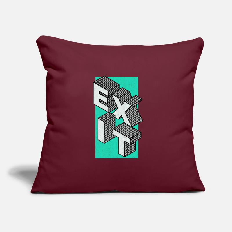 Exit - take the exit Sofa pillow with filling 45cm x 45cm