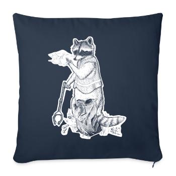 It's a Dirty Job but Someone's got to do It - Sofa pillow with filling 45cm x 45cm - navy - Front