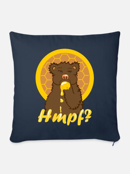 Der hmpfende Honigbär - Sofakissen mit Füllung 45 x 45 cm - Navy