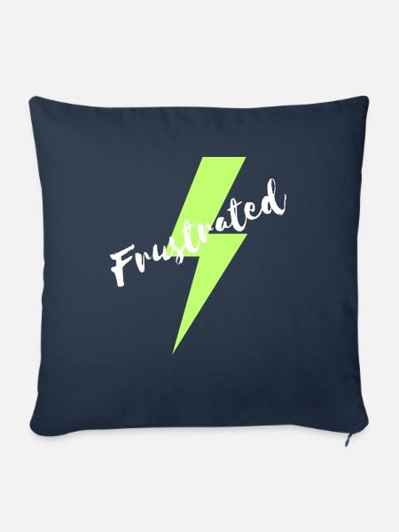 max frustrated - Sofakissen mit Füllung 45 x 45 cm - Navy
