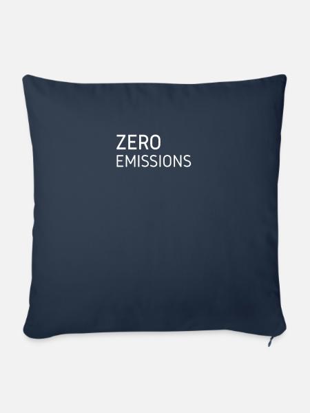 Zero Emissions Elektro Auto - Sofakissen mit Füllung 45 x 45 cm - Navy
