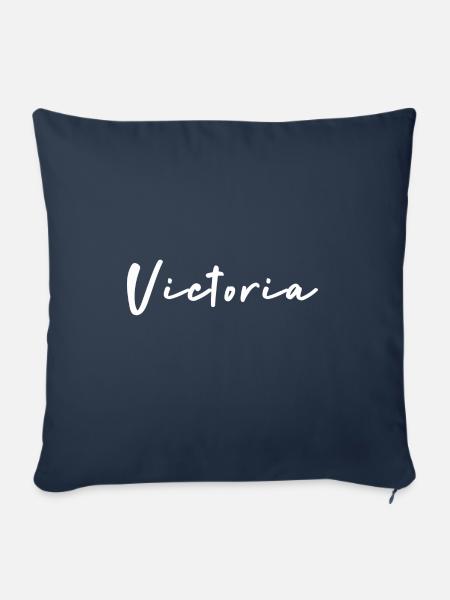 Victoria - Sofakissen mit Füllung 45 x 45 cm - Navy