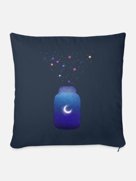 Space Jar - Sofakissen mit Füllung 45 x 45 cm - Navy