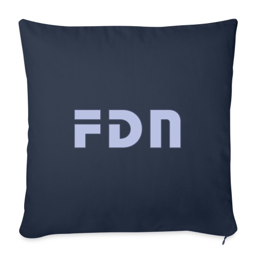 Logo French Data Network bleu - Coussin et housse de 45 x 45 cm